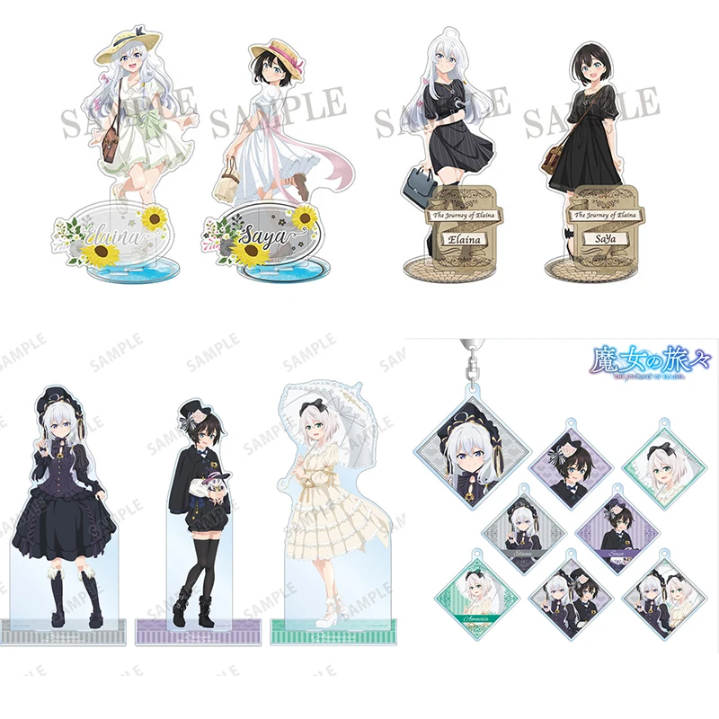 

Anime Wandering Witch: The Journey of Elaina Fran Saya Sheila Full Dress Series Acrylic Stand Figure Model Plate Keychain