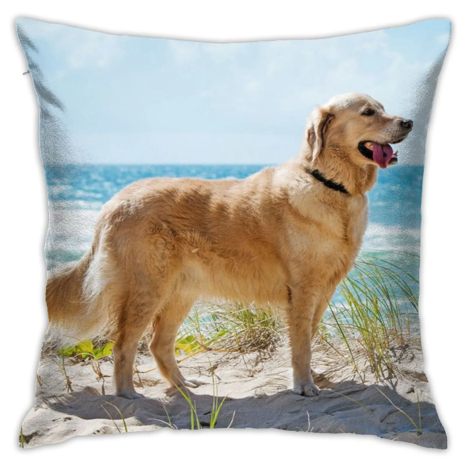 

New Product Hot Sale 3d Printing Customization Golden Retriever Pillowcase