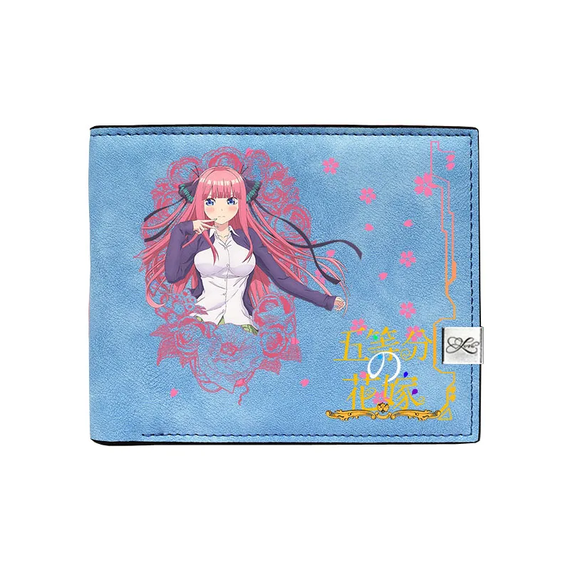 4 Quintuplets женские портмоне из искусственной кожи короткий кошелек Kawaii ID Card Holder Nakano Miku Money Phone сумки - Цвет: 4
