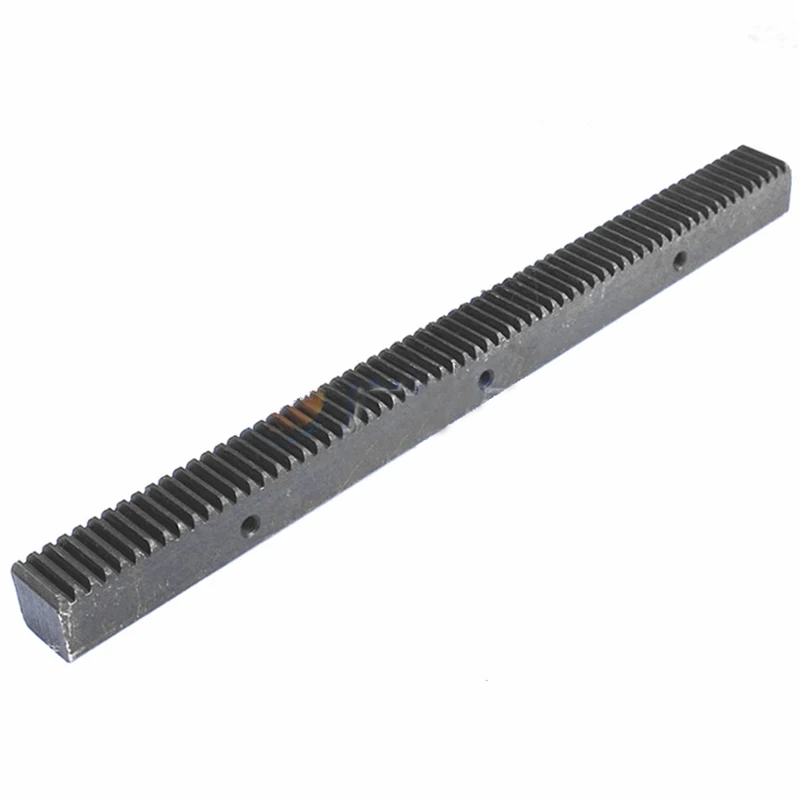 

1Modulus Spur Rack M1 Gear Rack Guide/Straight Teeth Rack 45# Steel Side Fixing Hole 15*15*200mm Harden