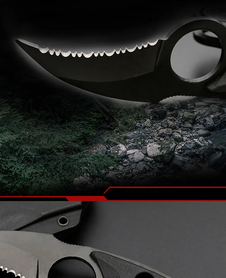 Нож коготь для выживания Мини нож Karambit CS GO тактический шеи походный уличный