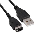 1 шт., чёрный зарядный USB-кабель дляSPGBAGameBoyNSDS