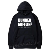 dunder mifflin mens hoodies the office tv show costume streetwear harajuku high quality funny long sleeve sweatshirt graphic