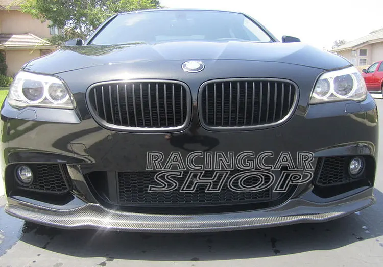 Передний спойлер из углеродного волокна AK Style для BMW 5 SERIES F10 MTech Msport Бампер 2011UP