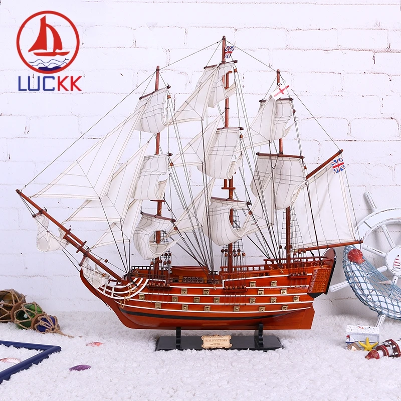 Деревянная Парусная модель LUCKK 80 см сделай сам Victory строительные наборы для
