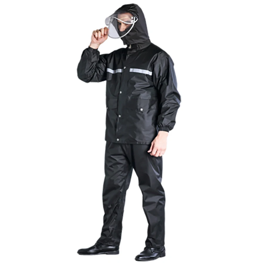 Комплект дождевик и брюки Y022 для женщин мотоциклистов пончо водонепроницаемое