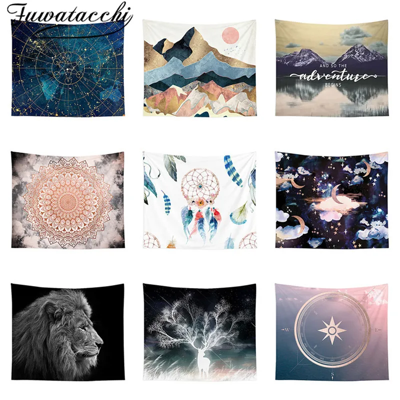 

Fuwatacchi Simple Love Tapestry Black And White Lover Wall Hanging Tapestries For Home Deco Living Bedroom Wall Art Large size