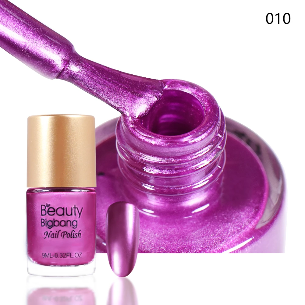 10A Beautybigbang лак для ногтей 9 мл зеркальный эффект металлический лак для нейл-арта Аксессуары Инструмент серый красный цвет Лак для ногтей набор - Цвет: 10A