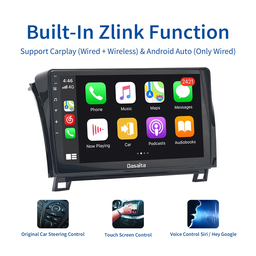 Roadnavi 1 Din Android 10 автомобильное радио для Toyota Tundra 2007-2013 Sequoia 2008-2018 автомобильный