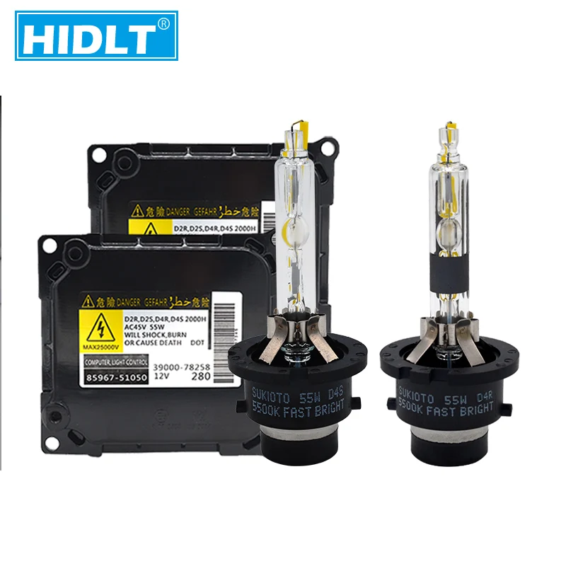 Комплект Ксеноновых Ламп HIDLT D2S D4S полный 1 комплект супер яркий ксеноновый