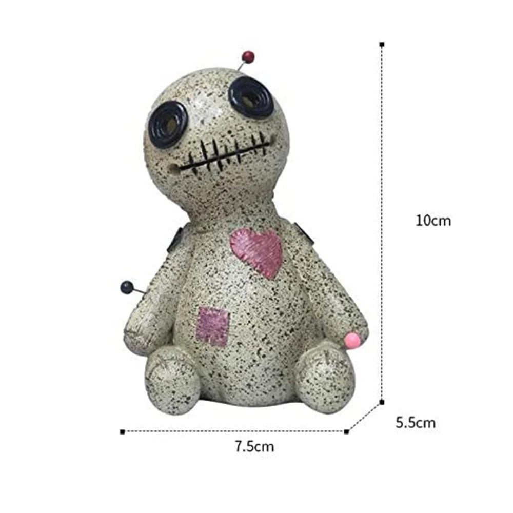 

1pc Voodoo Doll Cone Burner Creative Incense Burner Desktop Resin Ornament Handmade Crafts Funny Figurines Statue Gifts