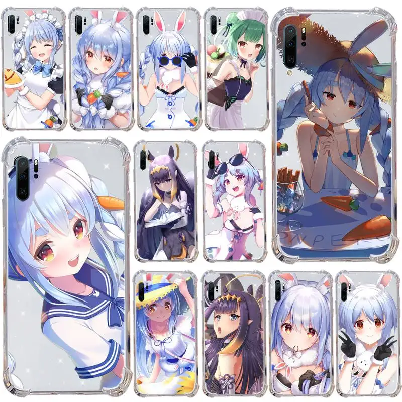 

Hololive Usada Pekora gawr gura Phone Case for Samsung s9 s10 s20 Huawei honor P20 P30 P40 xiaomi note mi 8 9 pro lite plus