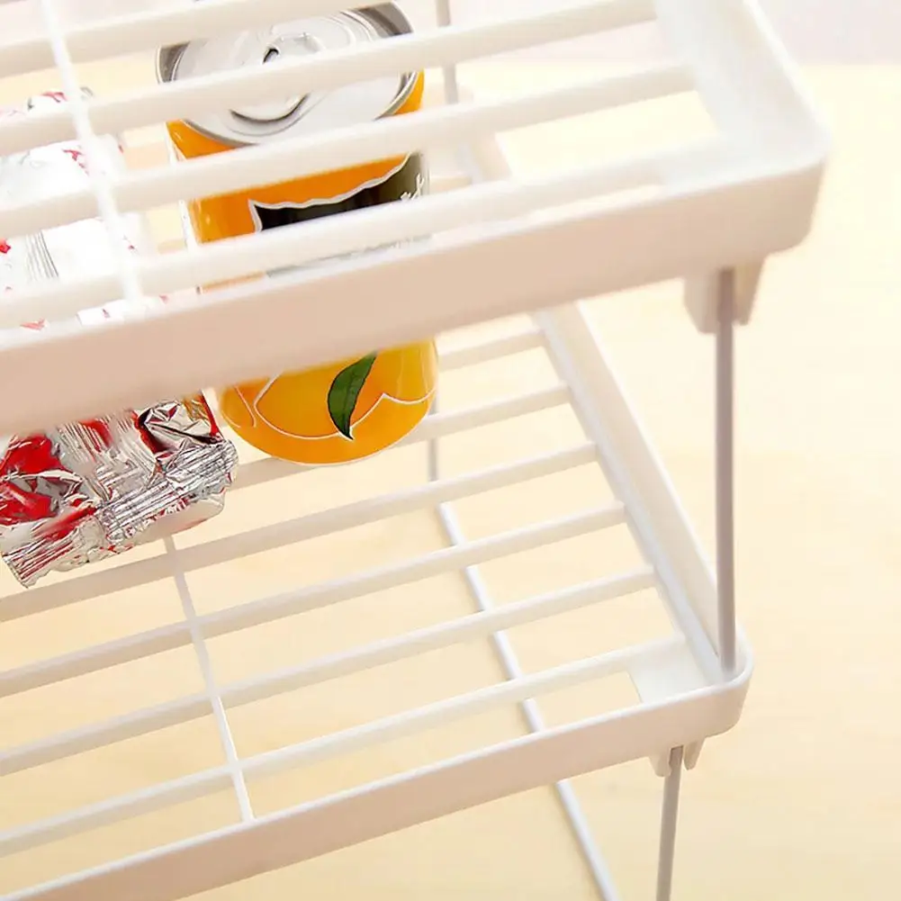 

Desktop Wrought Iron Layered Shelf Storage Shelf Storage Cabinet Compartment Inner Saving Holders Space Cupboard D2W1