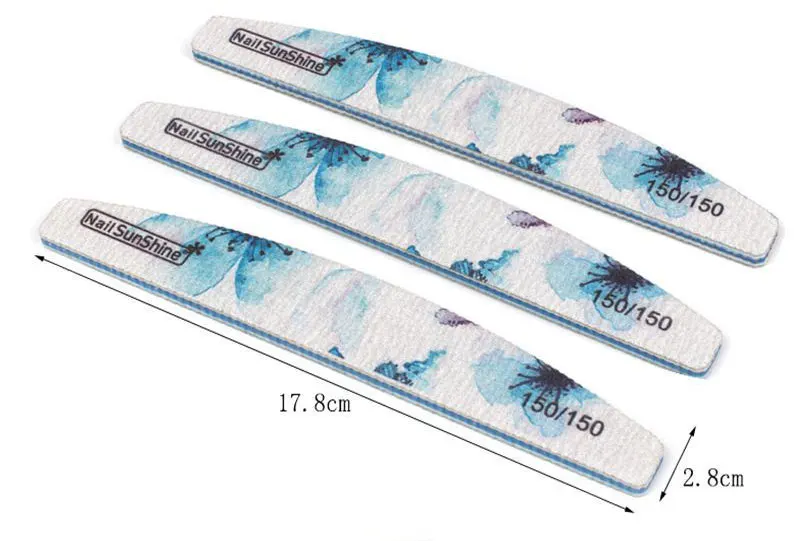 Профессиональный Набор моющихся пилок для ногтей NOQ 6 шт. 80/100/150/180/240/320 внешний вид