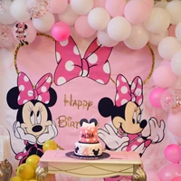 disney mickey minnie mouse photography backgrounds cloth photo shootings backdrops for kids birthday party baby shower backdrops