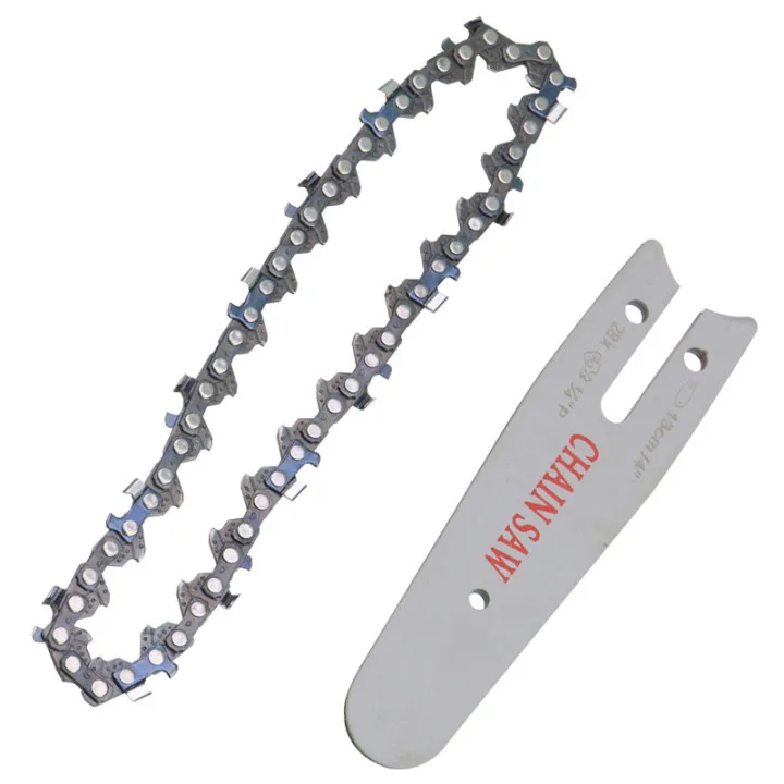 

4 Inch Mini Steel Chainsaw Chain Electric Electric Saw Accessory Replacement Made of Fine Quality Steel with Superior Guide Red