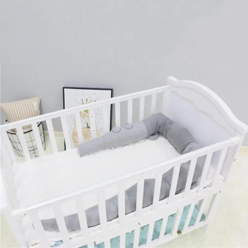 

Newborn Baby Bed Bumper 185cm Infant Bed Crib Protection Kid Baby Bedding Accessories Room Children Pillow Toy Toddler Crocodile
