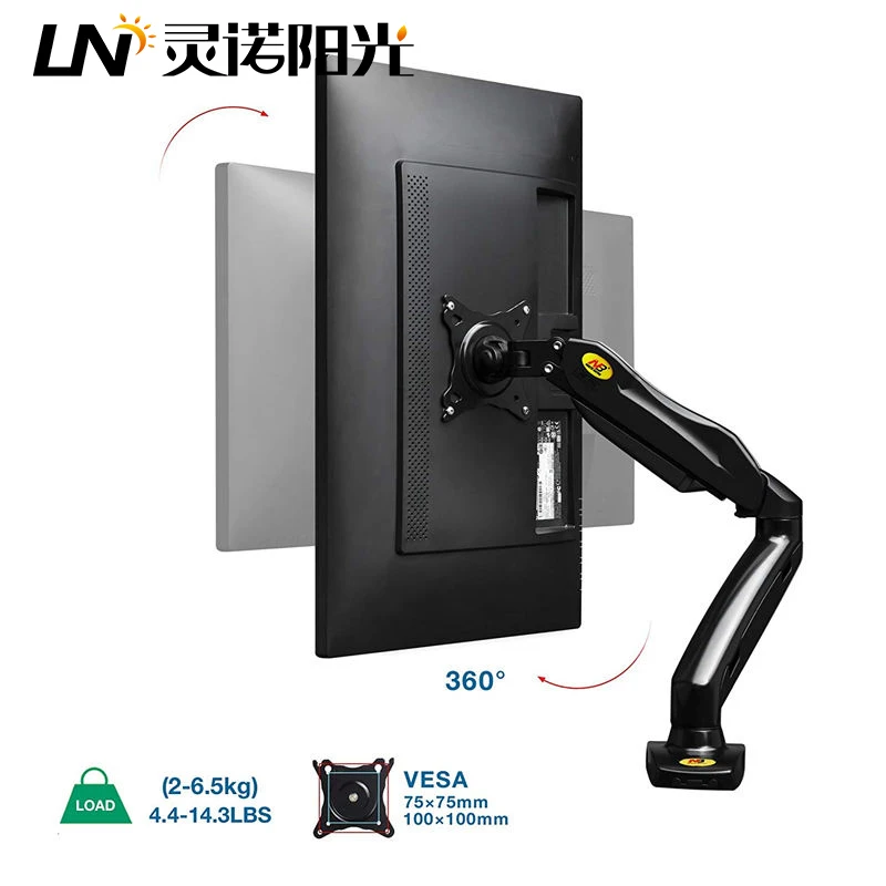 Настольный кронштейн для монитора F80 крепление на газовую пружину экрана 17-30