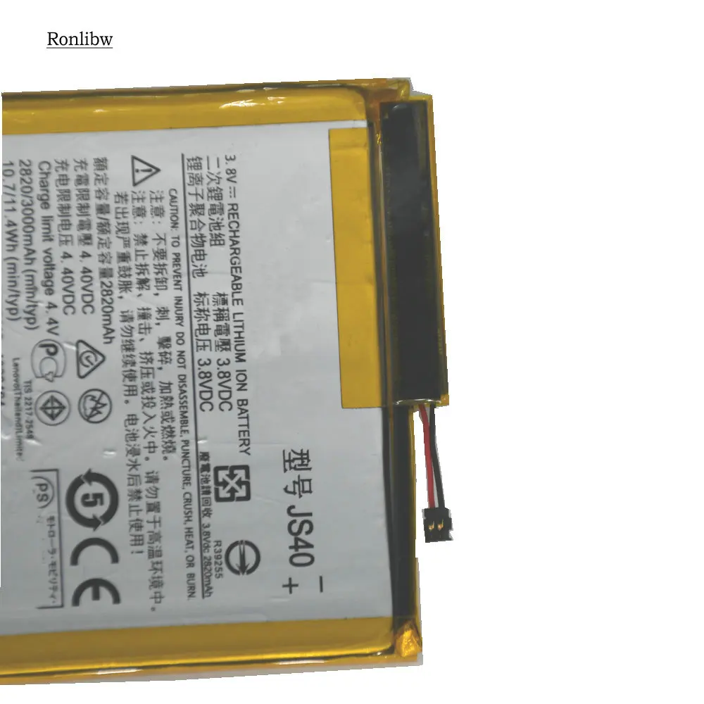 Ronlibw JS40 запасная часть телефона Батарея для Moto Z3 играть XT1929 1 4 5 6 8 мобильный +