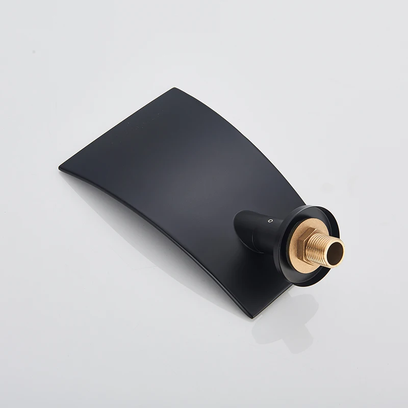 Смесители для раковины с носиком водопада двойным отверстием широкий кран