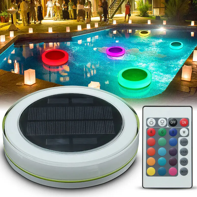 

Dreamburgh Solar RGB Underwater Lamp LED Garden Pond Light Outdoor Swimming Pool Floating Light Party Decoration +Remote Control