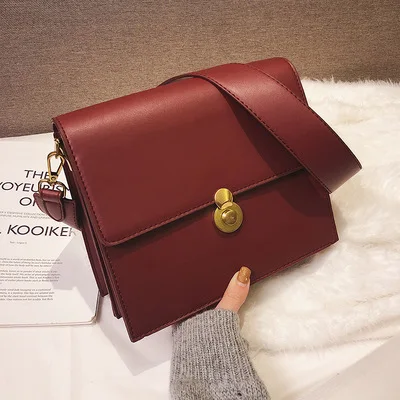 

Retro Women's Designer Luxury Handbag Vintage Fashion High quality elegantPurse PU Leather Women Handbags Shoulder Messenger Bag