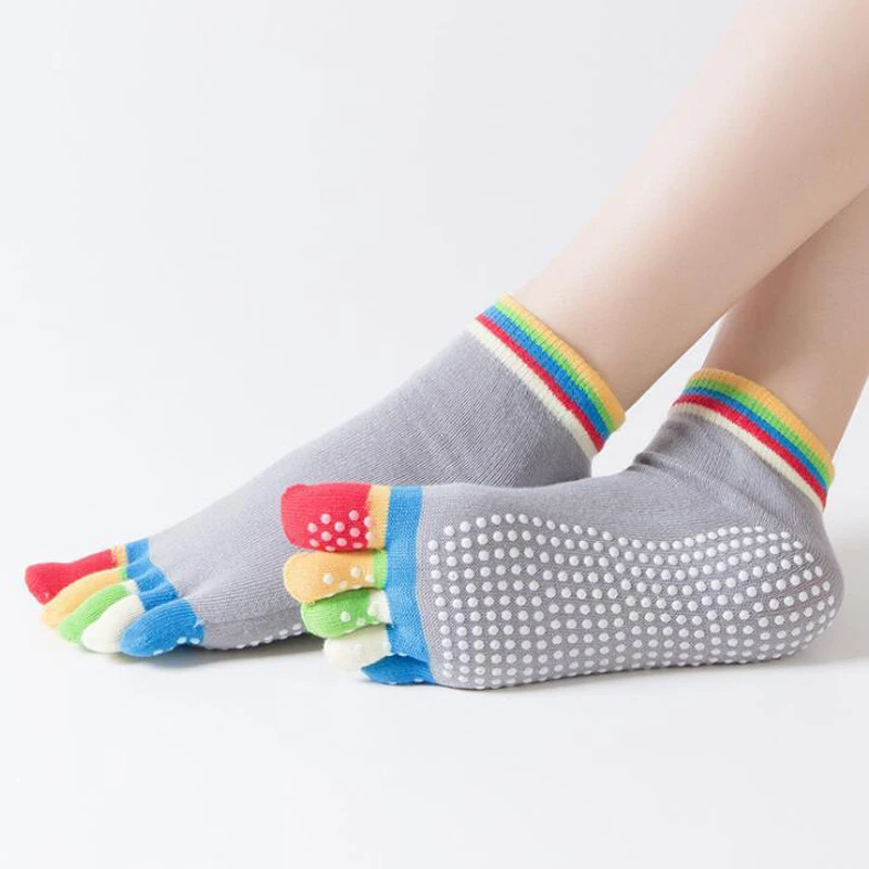 

1 Pair Women Yoga Socks Anti Slip Breathable Sports Socks for Fitness Pilates Sports Training XR-Hot