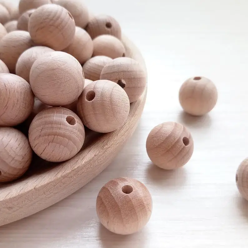 Бусины из натурального дерева 15 мм 20 шт.|Детские прорезыватели| |