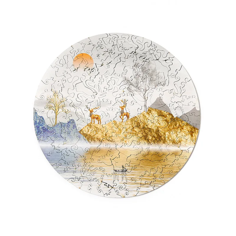 

Wooden Puzzle Cartoon Design Kids Toy Twelve Constellations Diy Jigsaw Puzzle For Adults Children Interaction Board Game Gifts