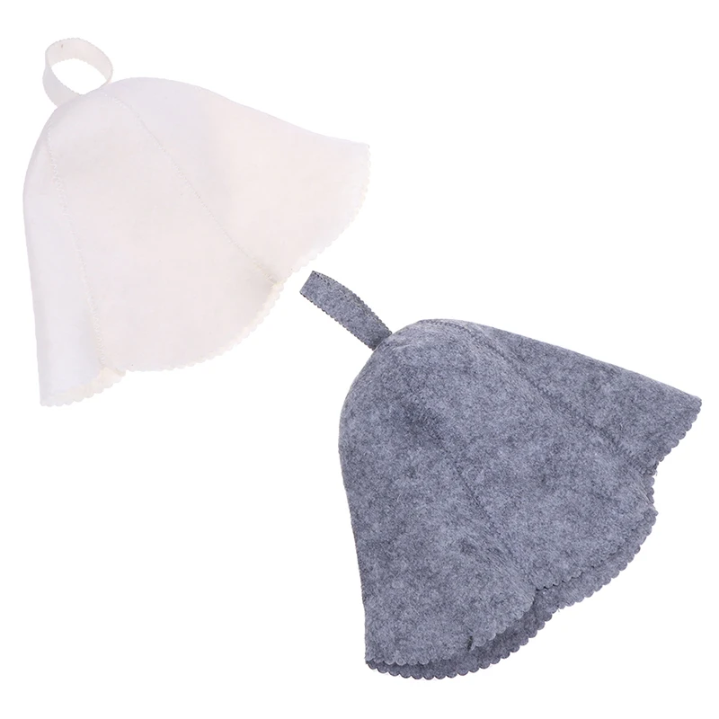 

Felt Head Protection Bath Anti Heat Free Size Russian Style Shower Cap Sauna Hat