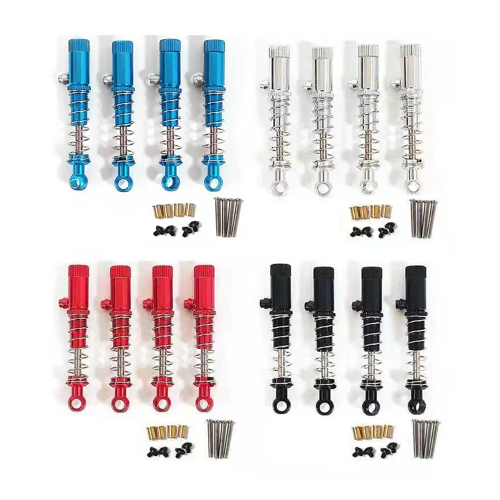 

2Pairs RC Car Aluminum Alloy Shock Absorber Damper For WPL C24 C34 C44 MN D91 MN45 MN96 MN99 Black/Silver/Blue/Red Available