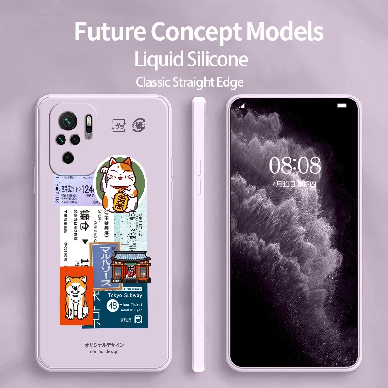 

Ticket Collage Phone Case For Xiaomi Redmi Note 10 10S 9T 9 8 7 Pro MAX Redmi 9 9A K40 K40pro K30 K20 Liquid Silicone Cover