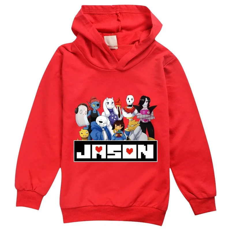 Толстовка JASON детская с капюшоном в стиле хип хоп Свитшот из хлопка принтом для