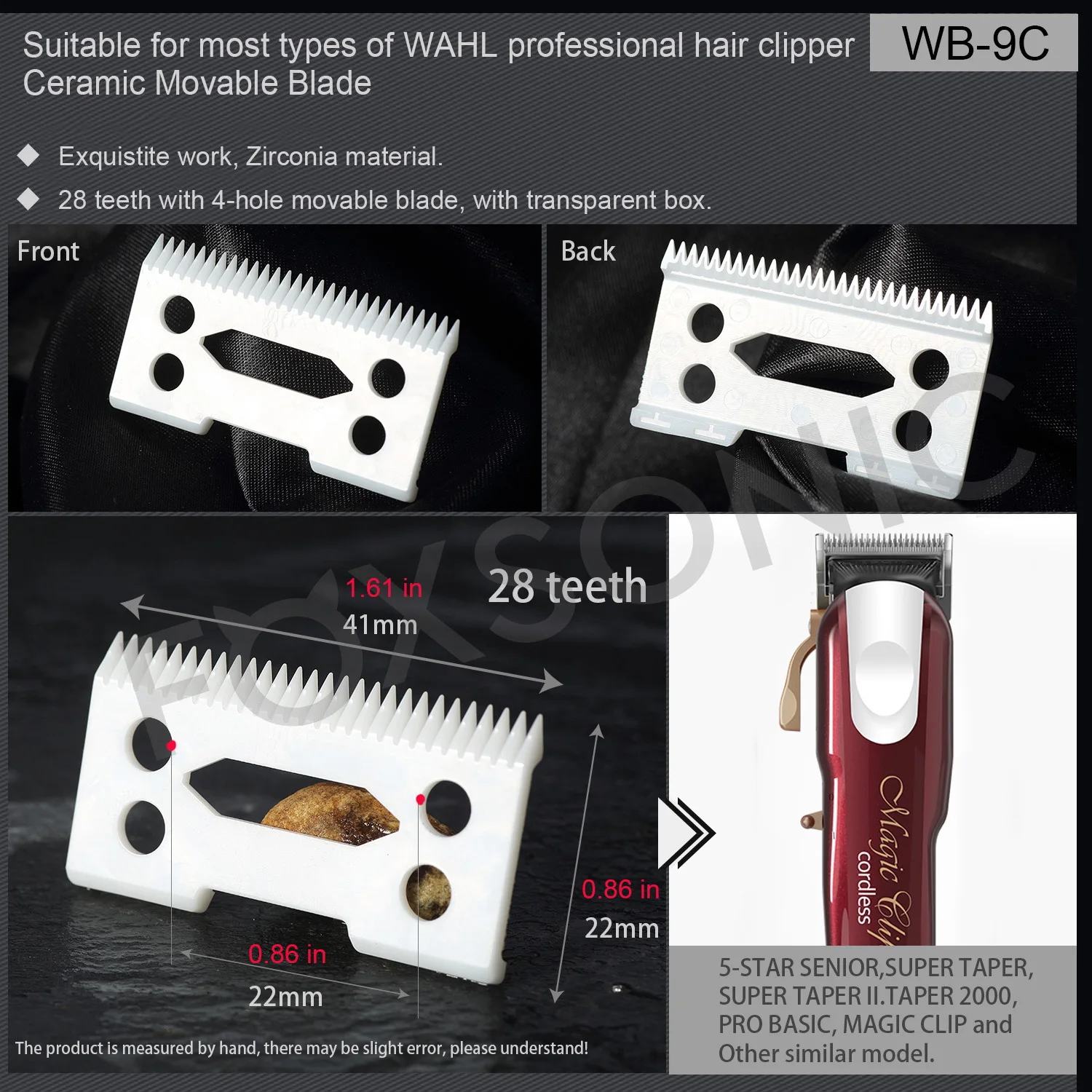 MAWAER 2 шт. бритвенные лезвия для беспроводной машинки стрижки отверстия|Машинки