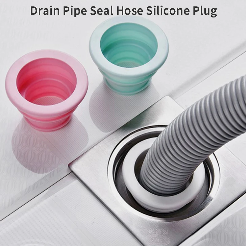 

1Pcs Sewer Pipeline Deodorant Silicone Ring Washer Tank Sewer Pool Floor Drain Ring Sealing Seal Plug Pest Control Dropshipping