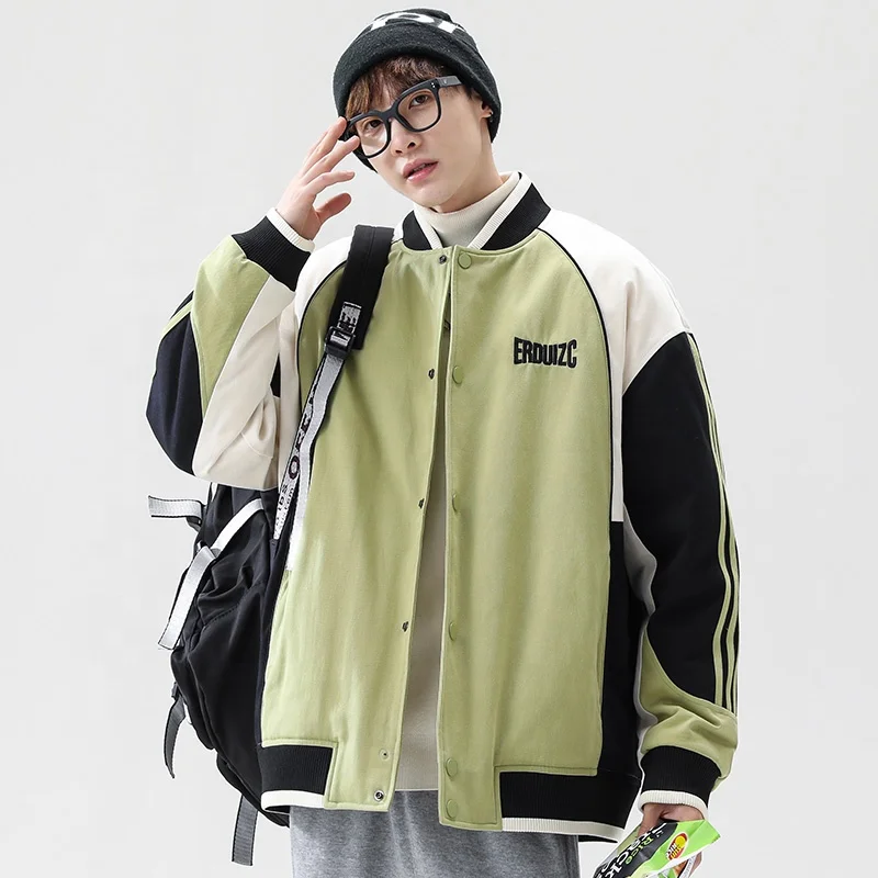 

Low MOQ High Quality Men Oversize Style Windproof Baseball Jacket Varsity Jacket