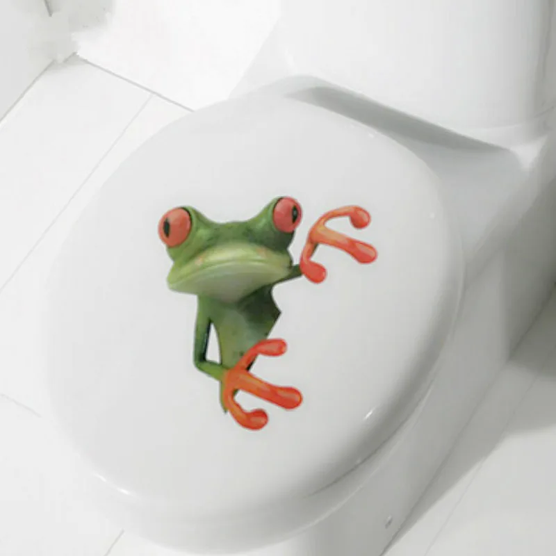 Чехол для сиденья унитаза Crazy Green Frog Shore наклейка на стену украшение дома J99Store | Дом