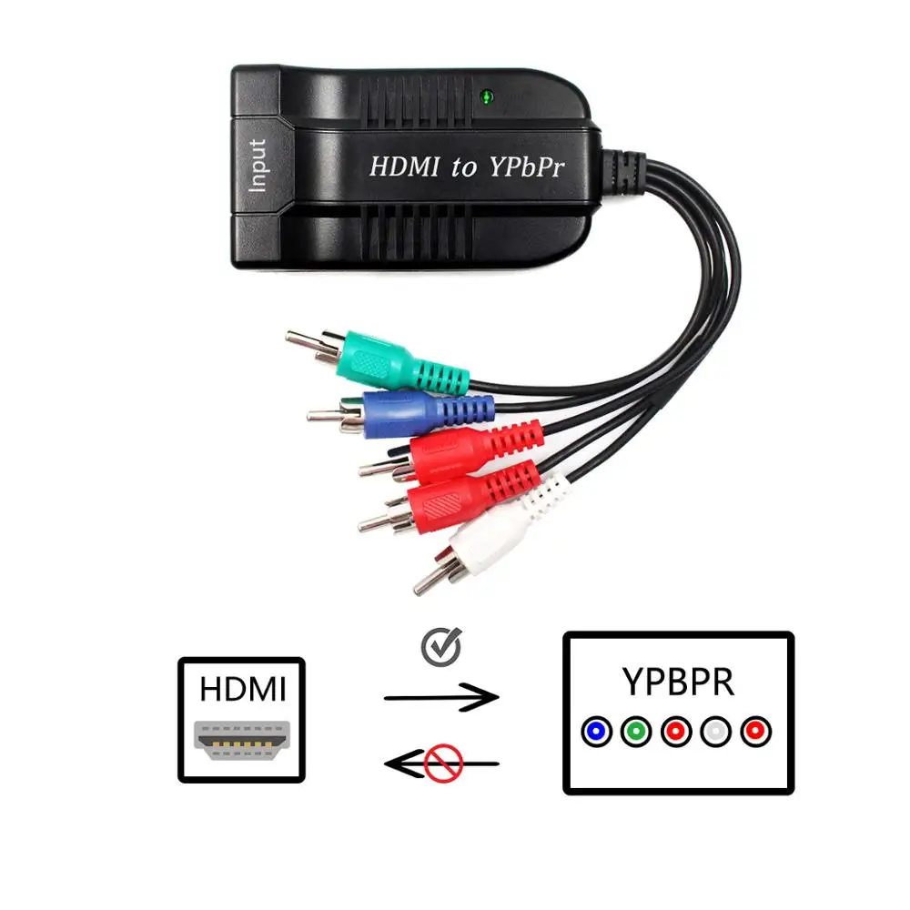 HDMI для масштабирования конвертер YPbPr к 5RCA RGB видеосигнала с компонентное видео