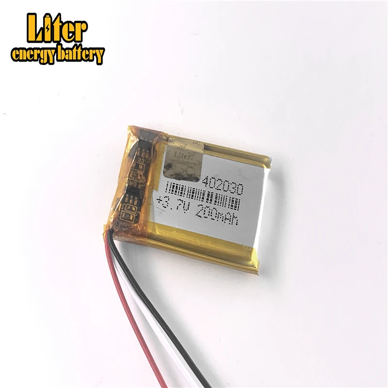3 линии хорошего качества 7 V 200mAH 402030 полимера лития ионный/литий-ионная