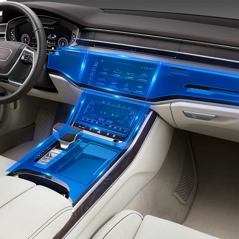 Карманго для Audi A8 A8L D4 4H D5 2011 2019 защита экрана автомобиля пленка покрытие фольгой отделка наклейка аксессуары