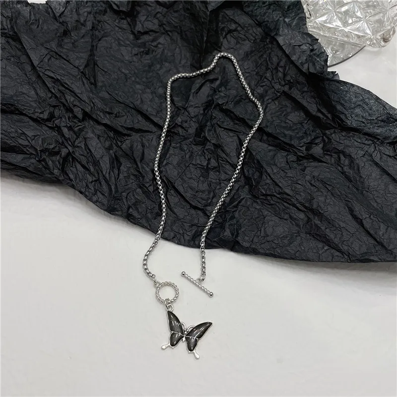 Ожерелье Y2K с подвеской в виде сердца для женщин металлические подвески