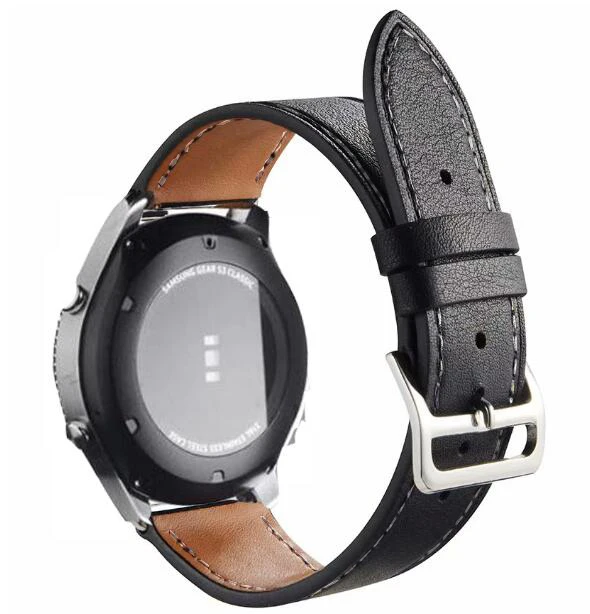 Ремешок pebble time для Samsuang Gear S3 S2 sport Galaxy Watch Active 42 мм 46 кожаный браслет huami amazfit huawei gt 2