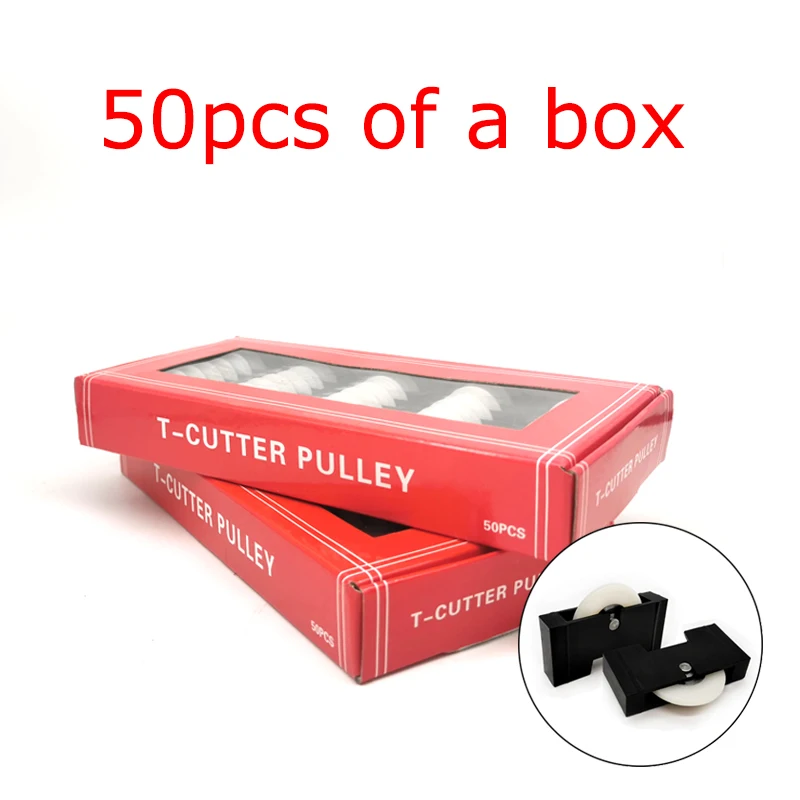Ящик из 50 шт. для Т-образного стекла направляющее колесо ножей шкив стеклянных