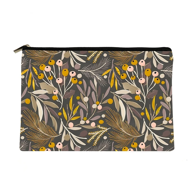 

Women November plants Printed Make up bag Fashion Women Cosmetics Organizer Bag for Travel Colorful Storage Bag for Lady Bag