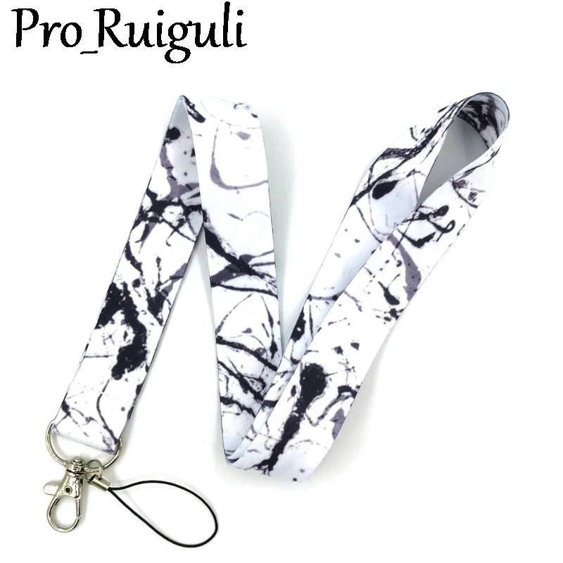 30 шт. шнурок с рисунком чернил для ключей крутой шейный ремешок телефона камеры