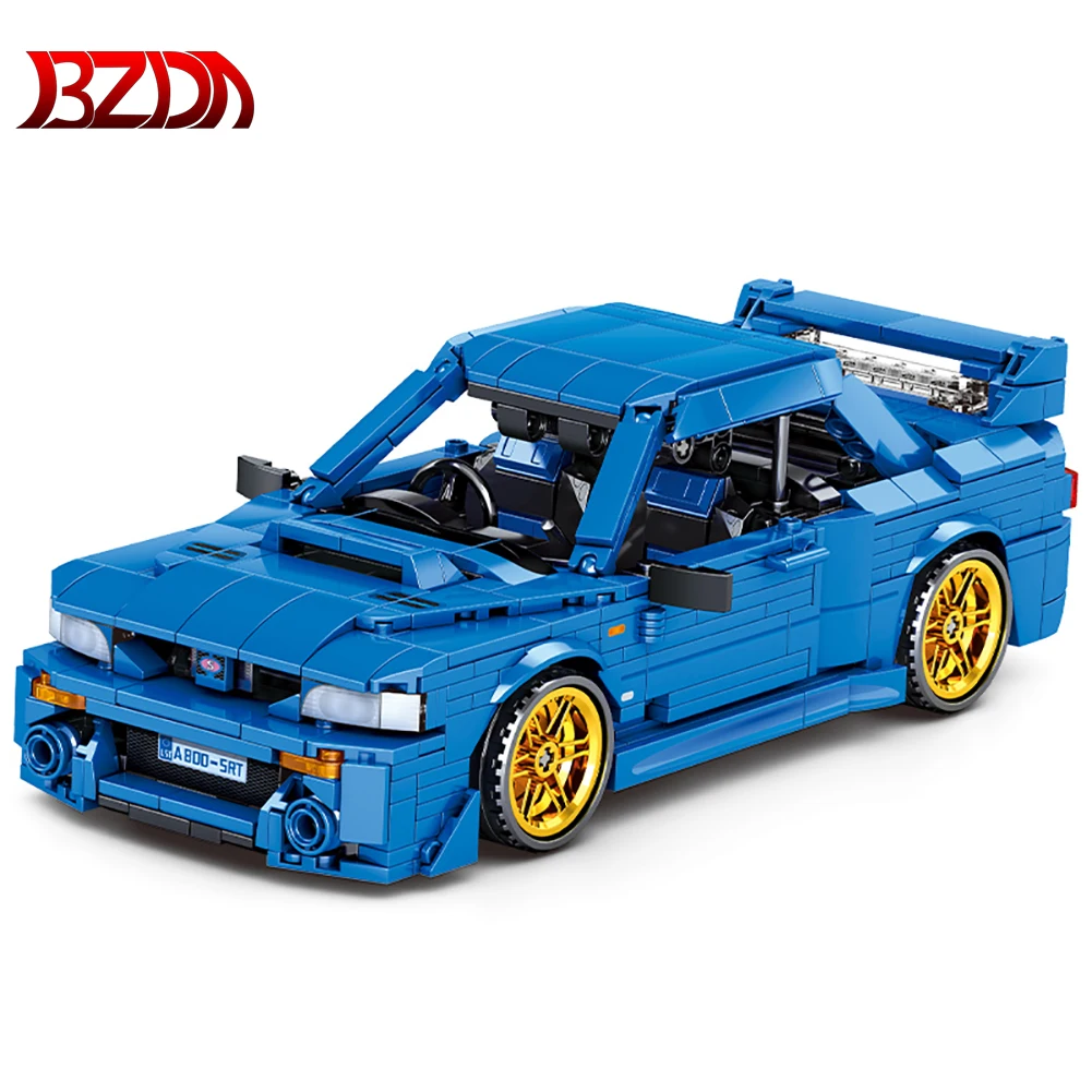 

BZDA 896PCS High-tech City Speed Supercar Model Building Blocks MOC Racing Car Vehicle Bricks DIY Education Toys For Children