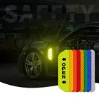 Наклейки для открывания дверей, светоотражающие наклейки, безопасная фотопленка, устойчивые к царапинам наклейки для двери автомобиля