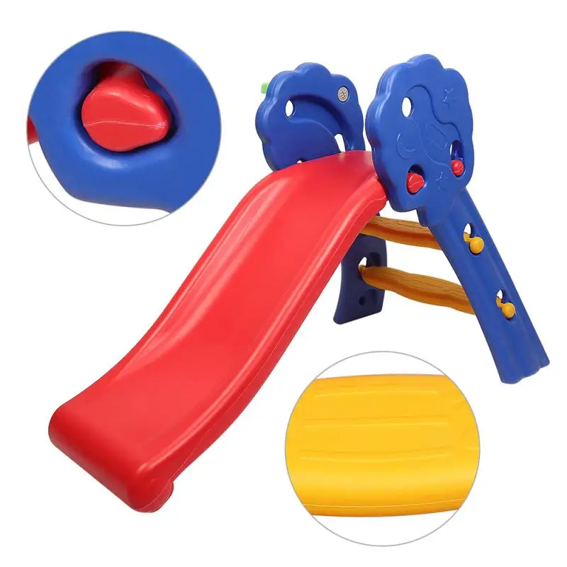 

Amusement Park Accessory Children Plastic Slide Swing Basketball Stand Combination Small Toys Baby Toys Gifts Multi-Function HWC