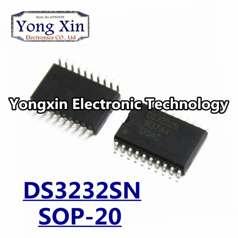 5 шт. DS3232SN SOP20 DS3232 SOP DS3232N SMD сверхточный I2C RTC со встроенным кристаллом и