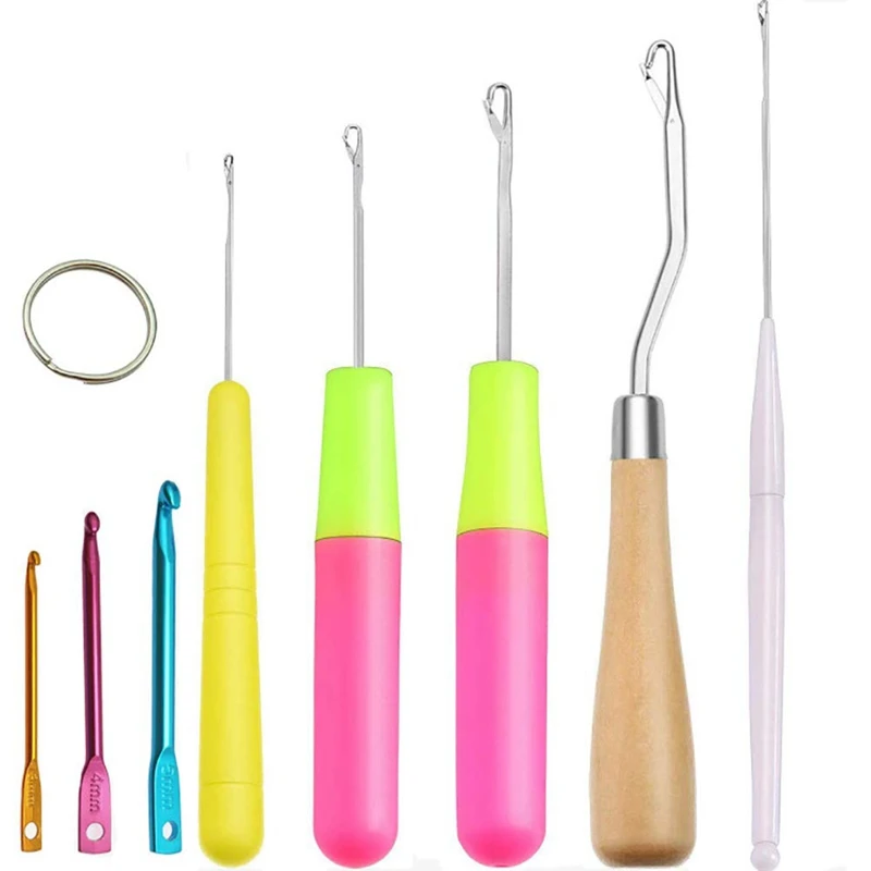 8 штук крючком защелки крюк разного размера иглы для вязания в том числе 1 шт